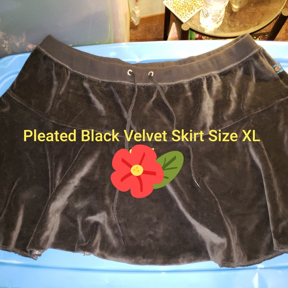 Pleated Black Skirt